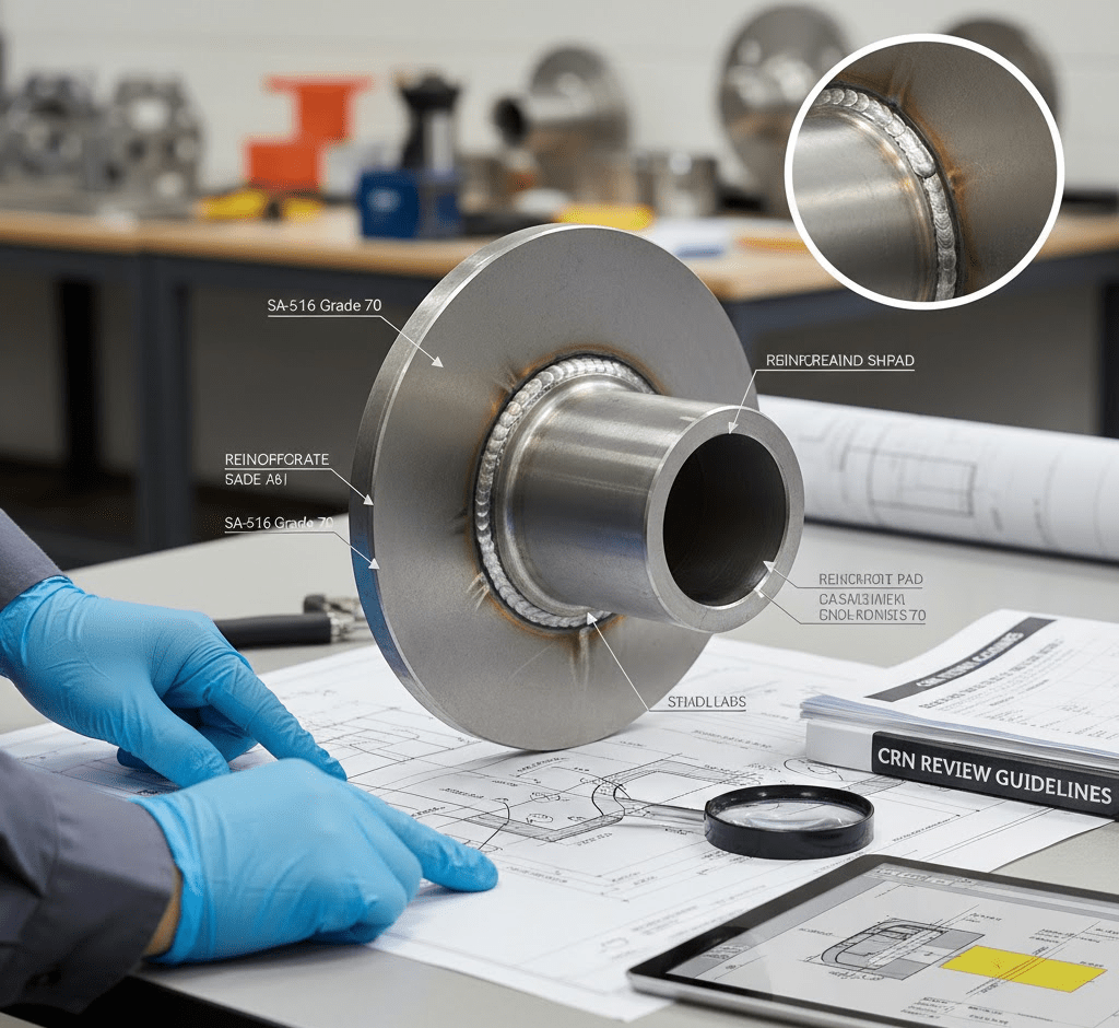 Pressure Vessel Nozzle Reinforcement: What CRN Reviewers Look For