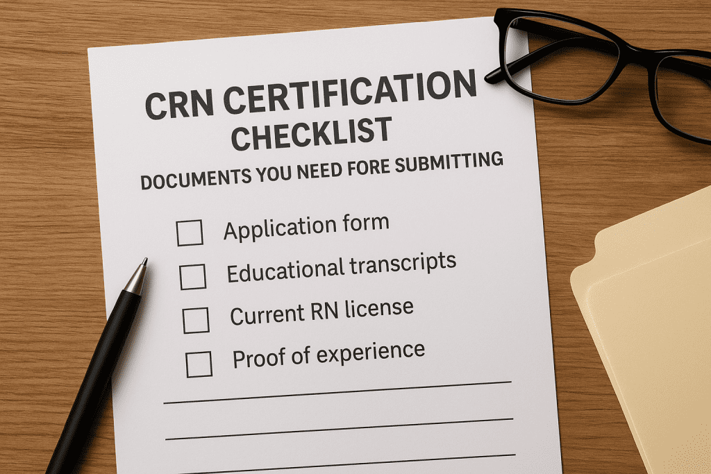 CRN Certification Checklist: Documents You Need Before Submitting