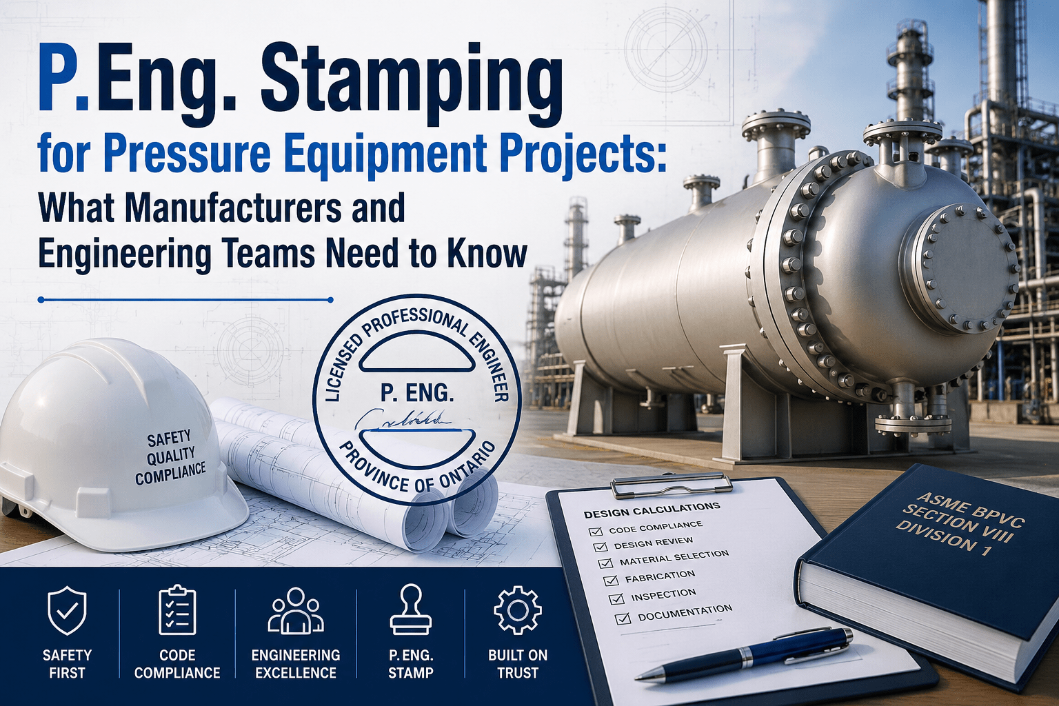 P.Eng. Stamping for Pressure Equipment Projects What Manufacturers and Engineering Teams Need to Know